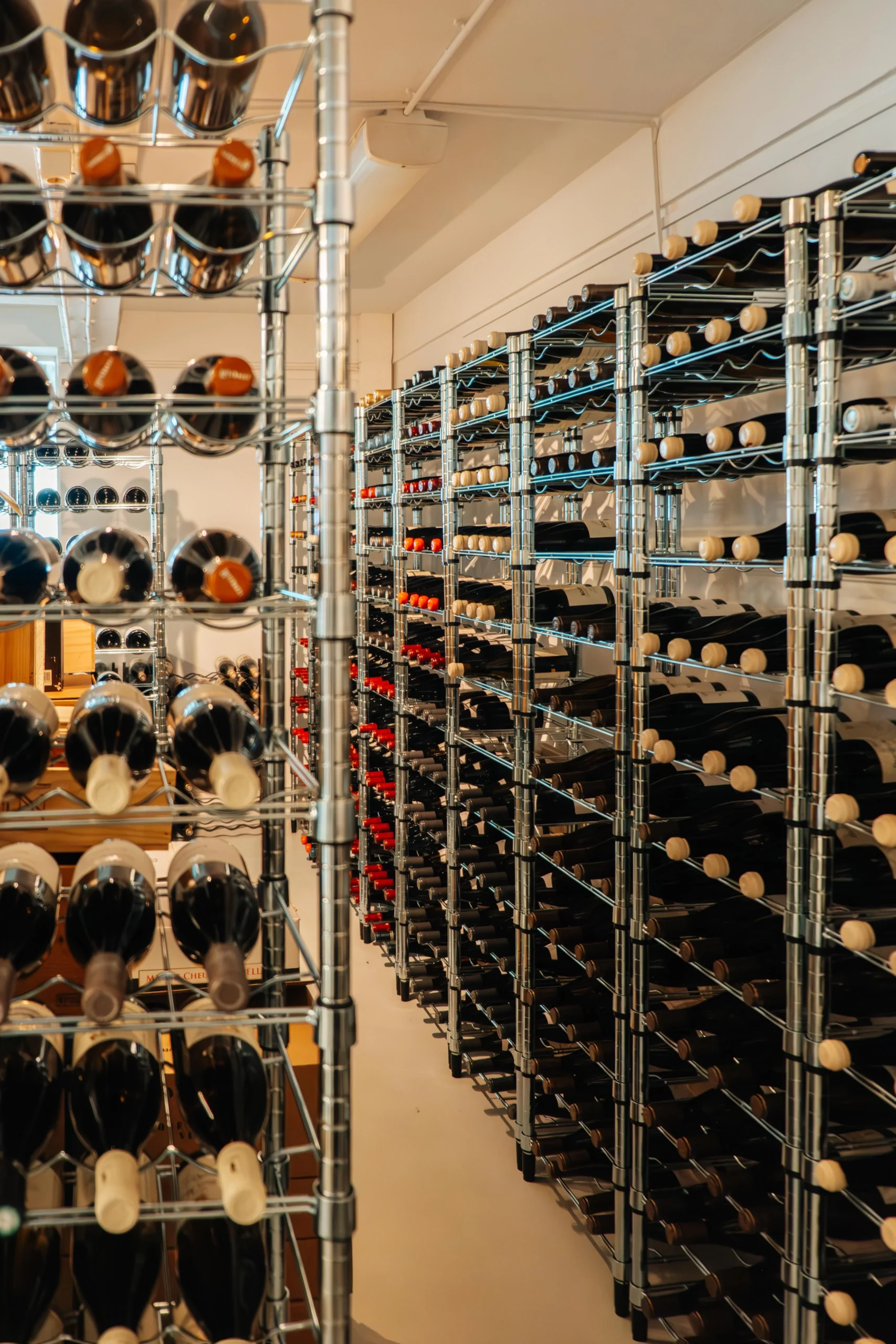 De uitgebreide Franse wijnkaart van Brasserie Bellevue.